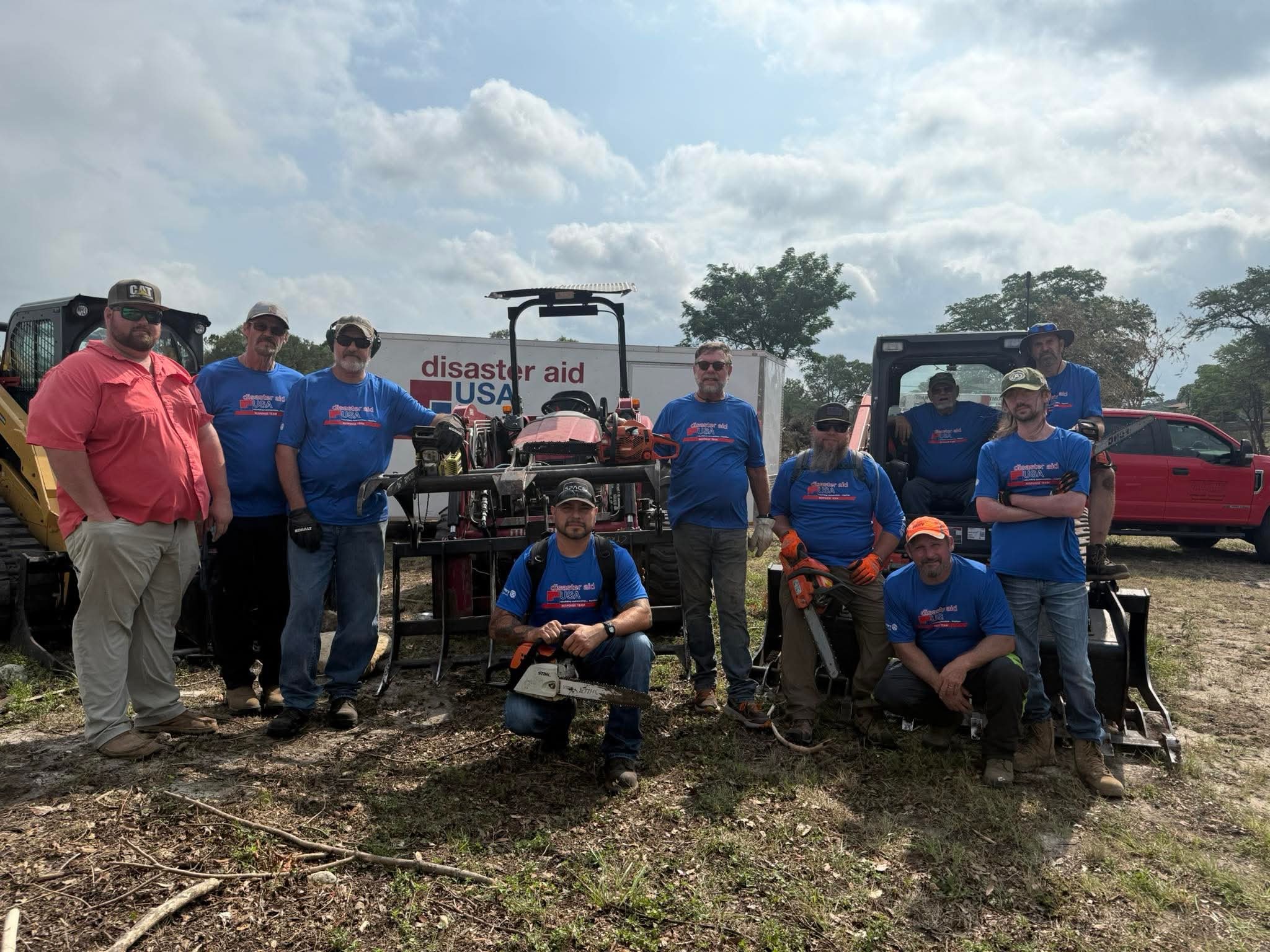 Local club member on the ground in Texas Hill Country helping