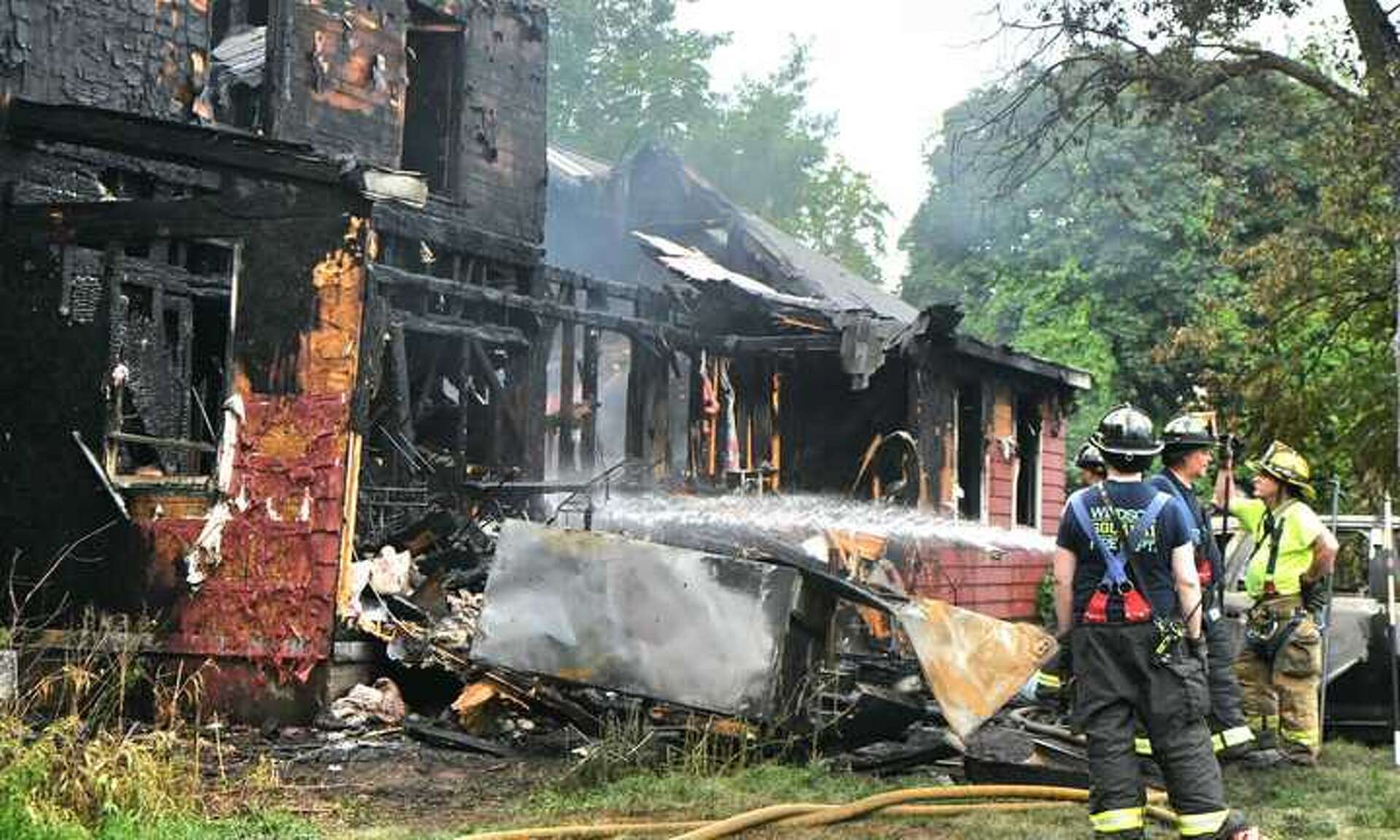 South Windsor firefighters battle blaze at Niederwerfer Road home