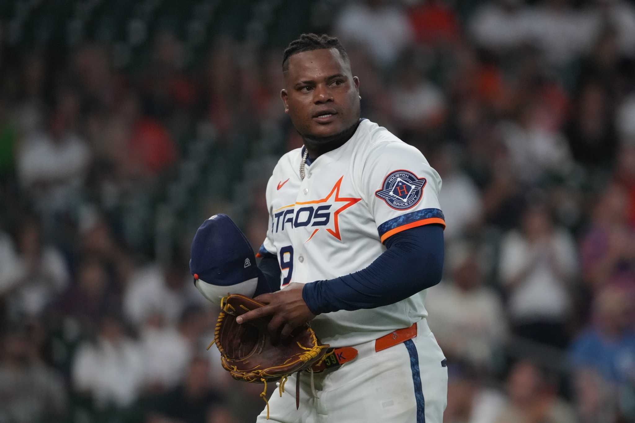 Framber Valdez questions Astros' positioning on game-tying hit in loss