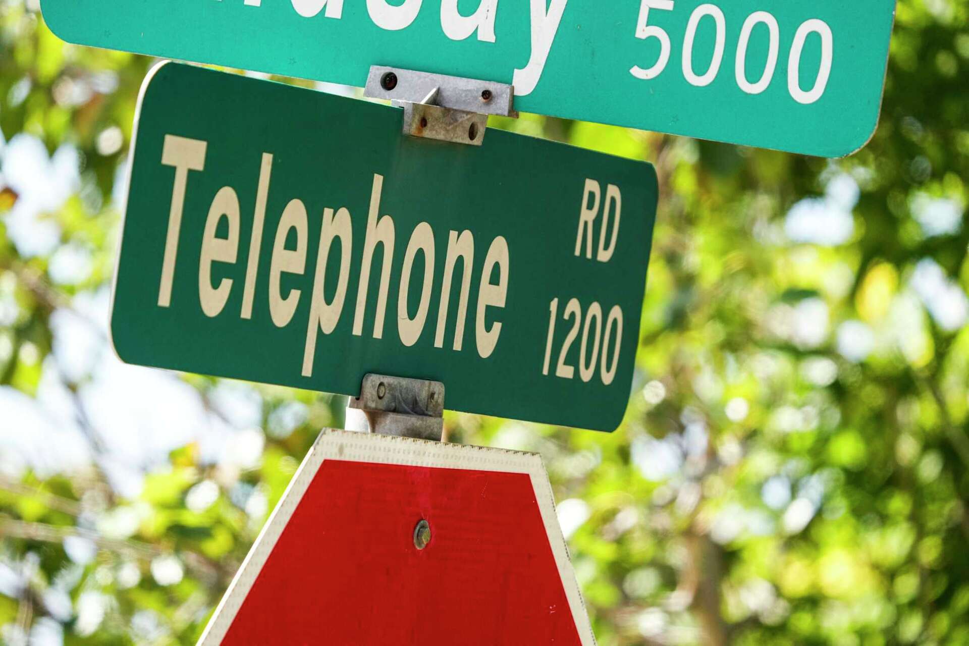 Telephone Road Sign