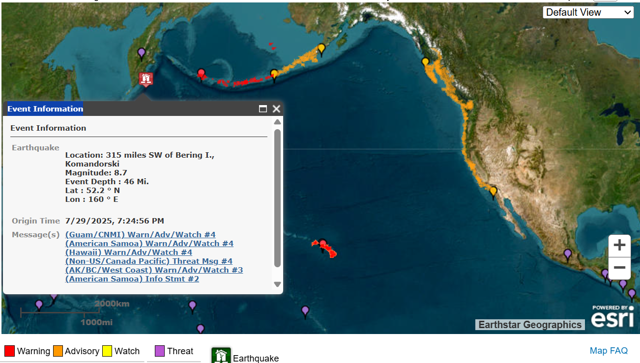 Tsunami de rusia