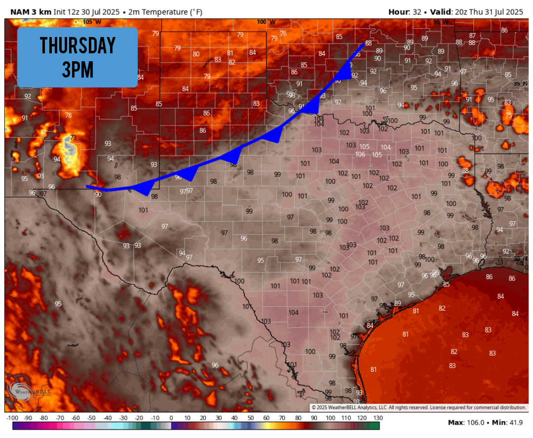 Cold front hits North Texas tonight, will it reach San Antonio?
