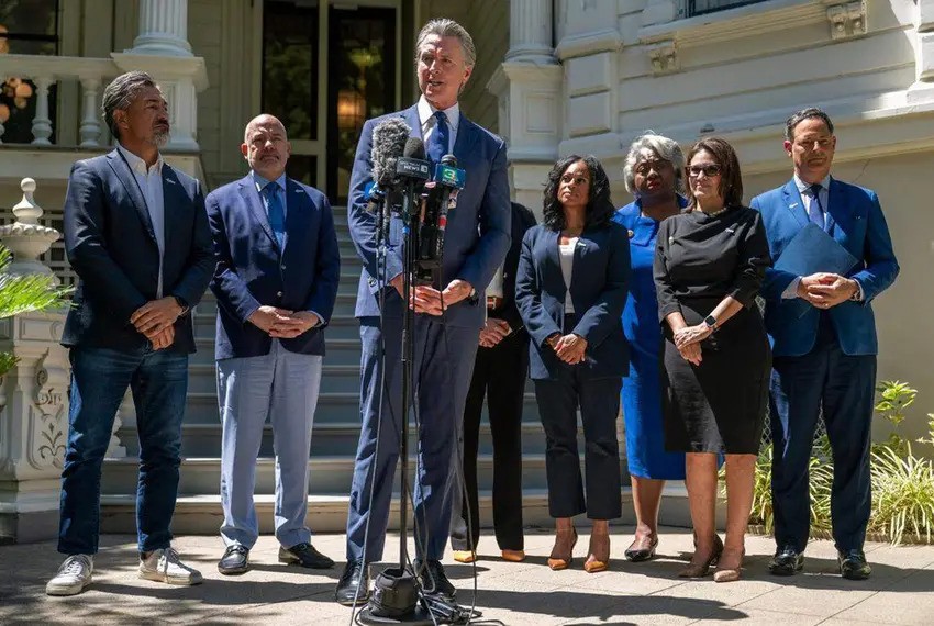 Gov. Newsom says California will redraw maps if Texas redistricts