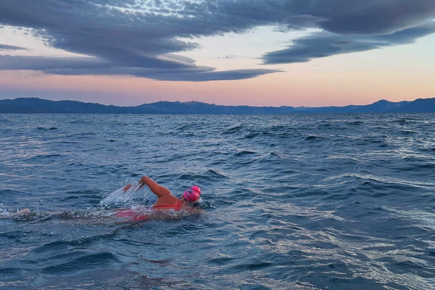 Bay Area swimmer quietly sets a new first for Lake Tahoe