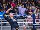 Dripping Springs Tigers outside hitter Henley Anderson (22) winds up for the kill against the Westlake Chaparrals during the third set at the Class 6A-IV Regional Quarterfinal volleyball playoff on Tuesday, Oct 7, 2023, at the Toney Burger Athletic Center - Austin, TX.