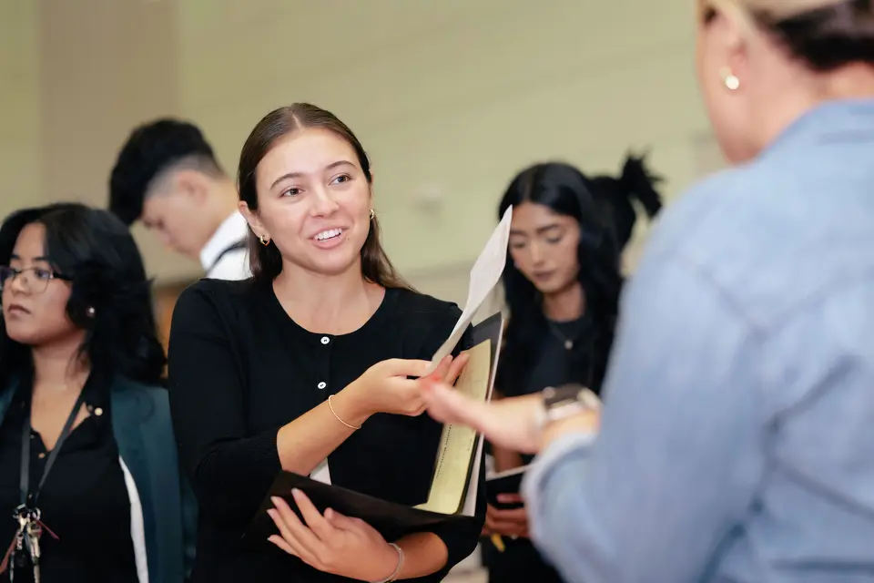 A recent career fair at the University of Connecticut in Storrs.