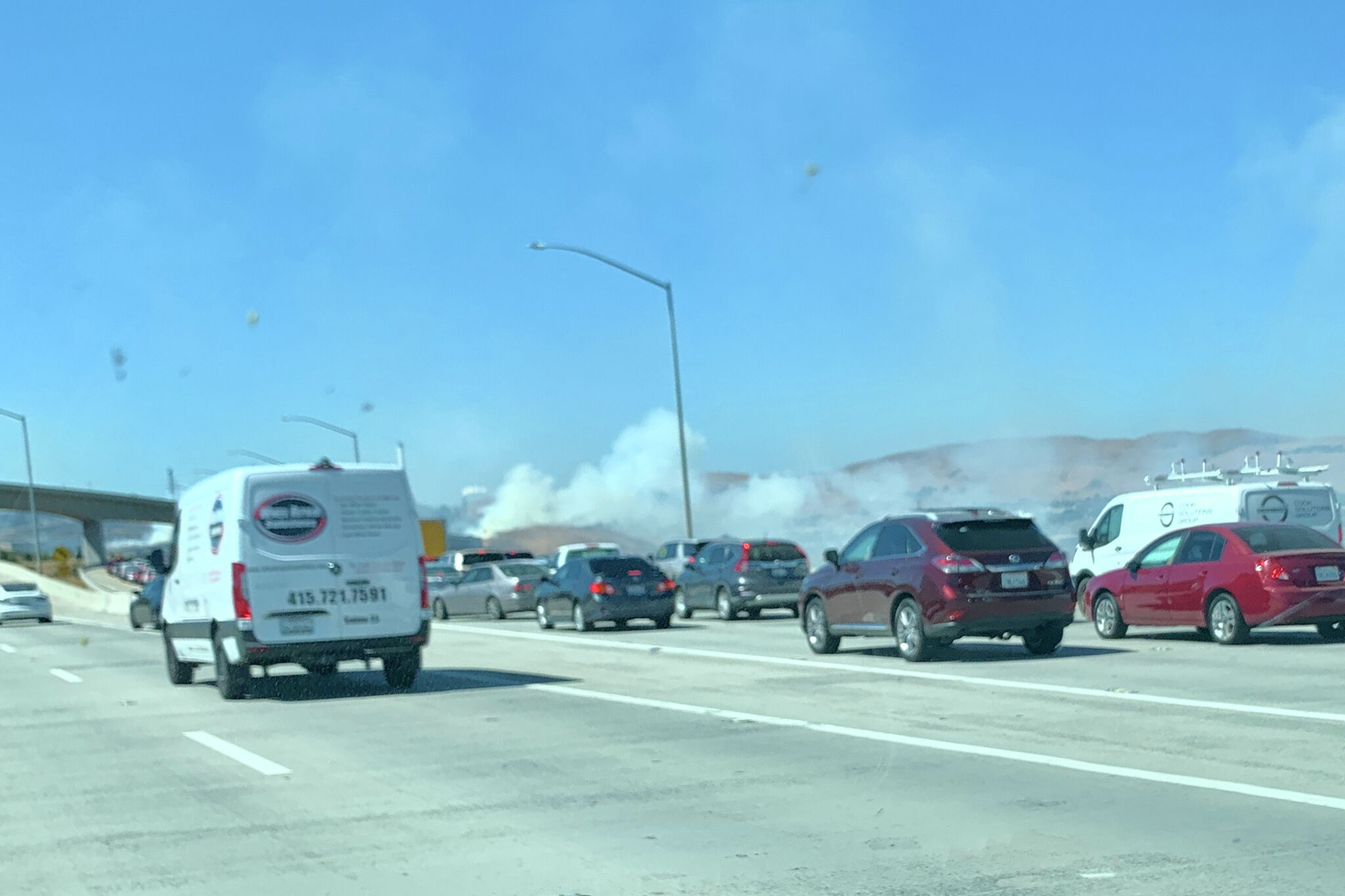 All lanes reopened after fire shuts down I-680 in Benicia