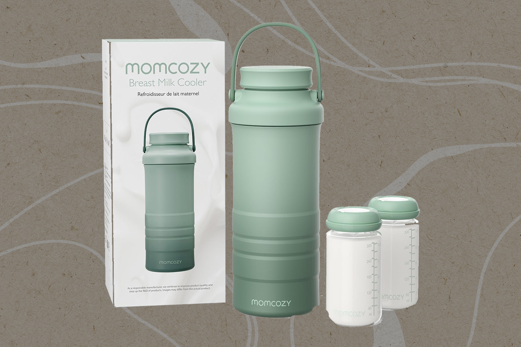 Snag a mom-approved Momcozy portable breast milk cooler for