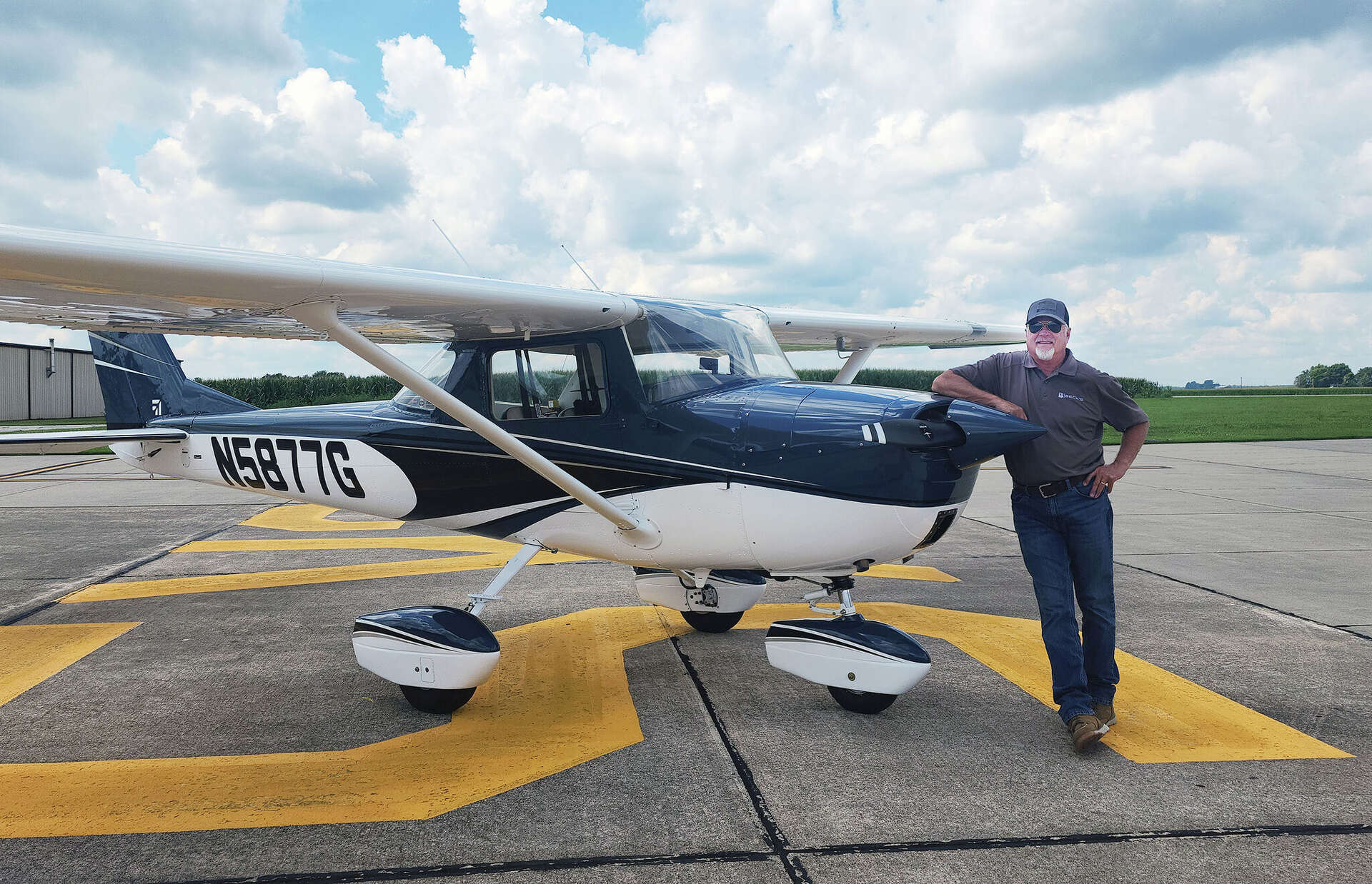 Plane long grounded at farm makes return to skies in grand style