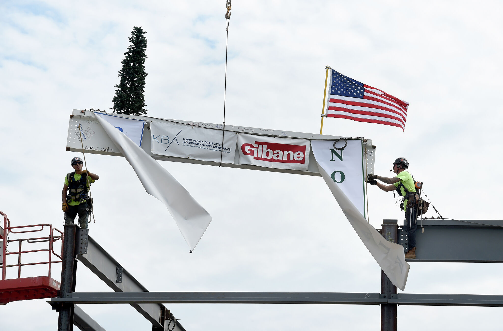 In photos: New Norwalk High celebrates milestone with topping-off ceremony