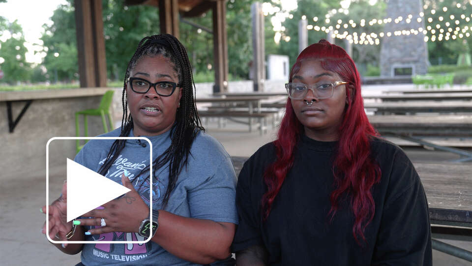 Carla Jackson, left, took her daughter, Kaemon Barnette, 17, out of HISD in 2024. Her daughter was failing at Worthing High School and is now on the honor roll at Summer Creek High School in Humble, Texas.