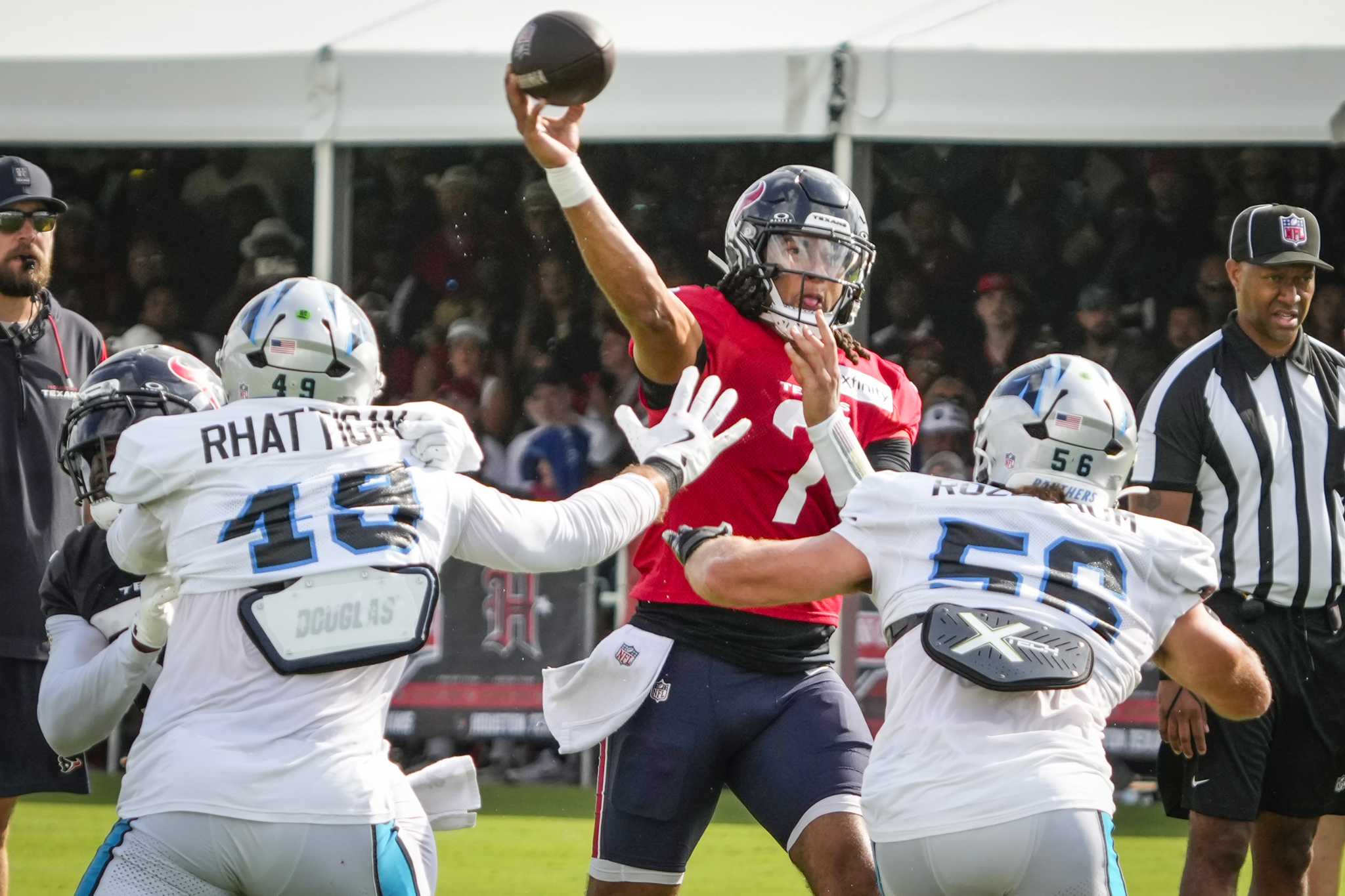 Texans to have preseason practices with Raiders and Panthers in August