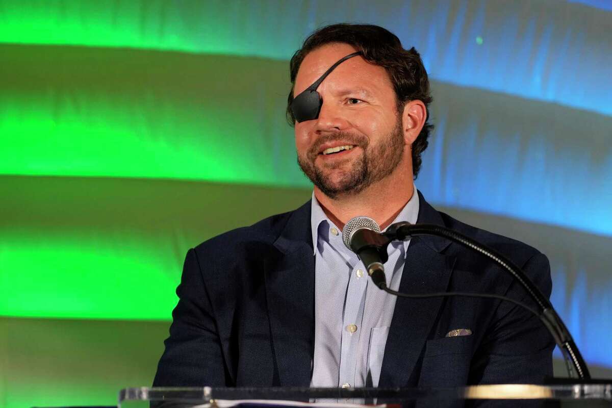 Republican U.S. Rep. Dan Crenshaw speaks during a showcase hosted by TerraFlow in Houston Thursday, Aug. 14, 2025.