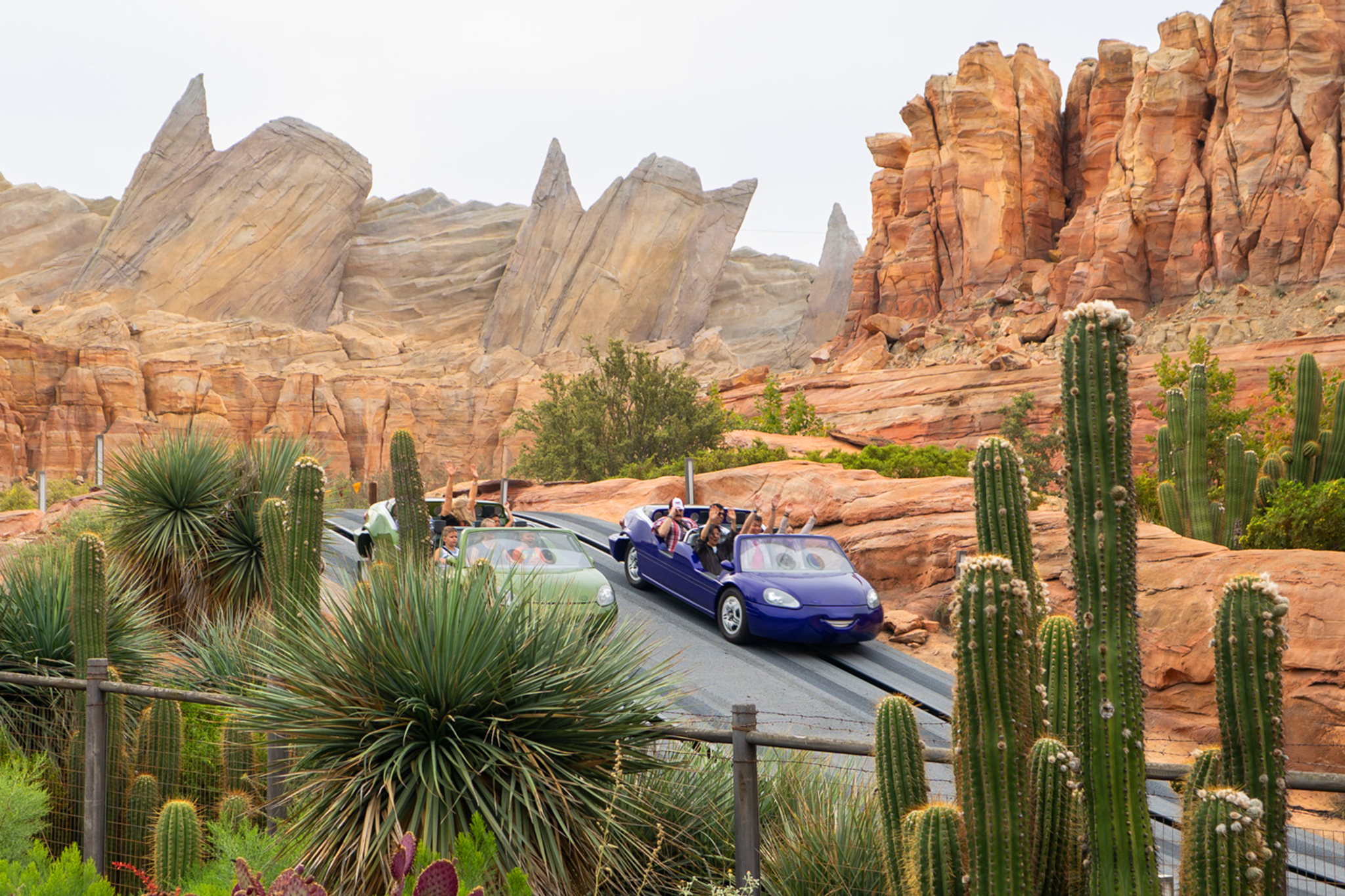 Looking Over Radiator Springs Radiator Springs Amusement Park