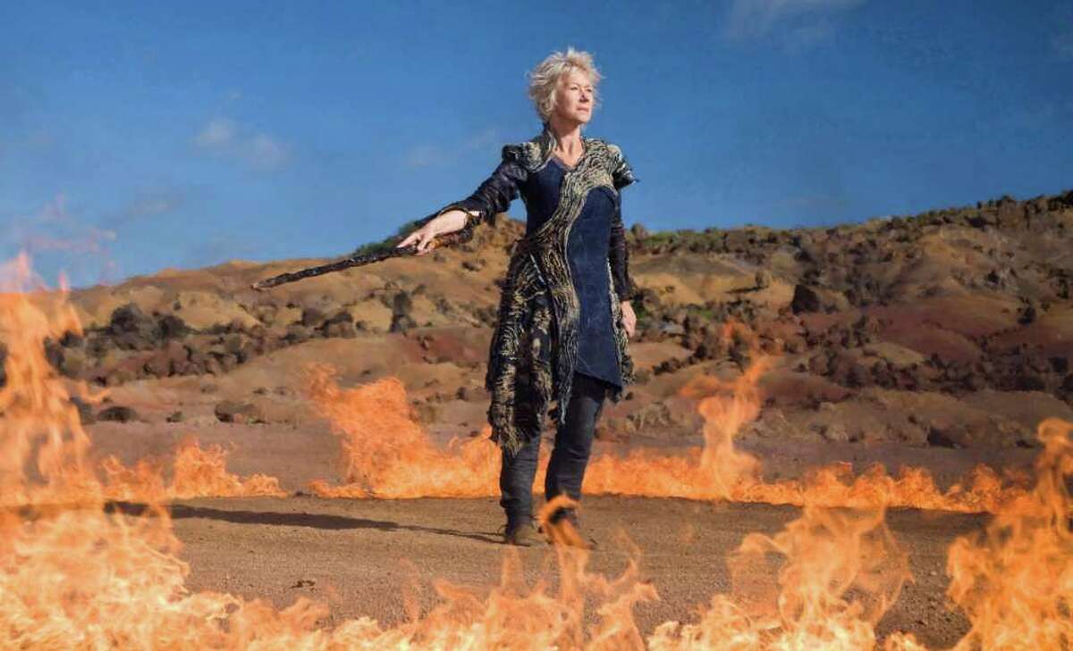 In this publicity image released by Disney, Helen Mirren is shown in a scene from "The Tempest."