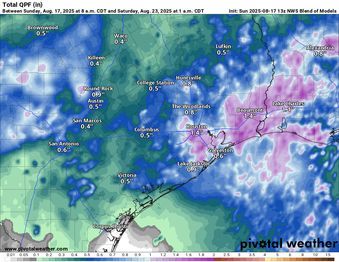 Timeline: South Texas rain chances will surge later this week