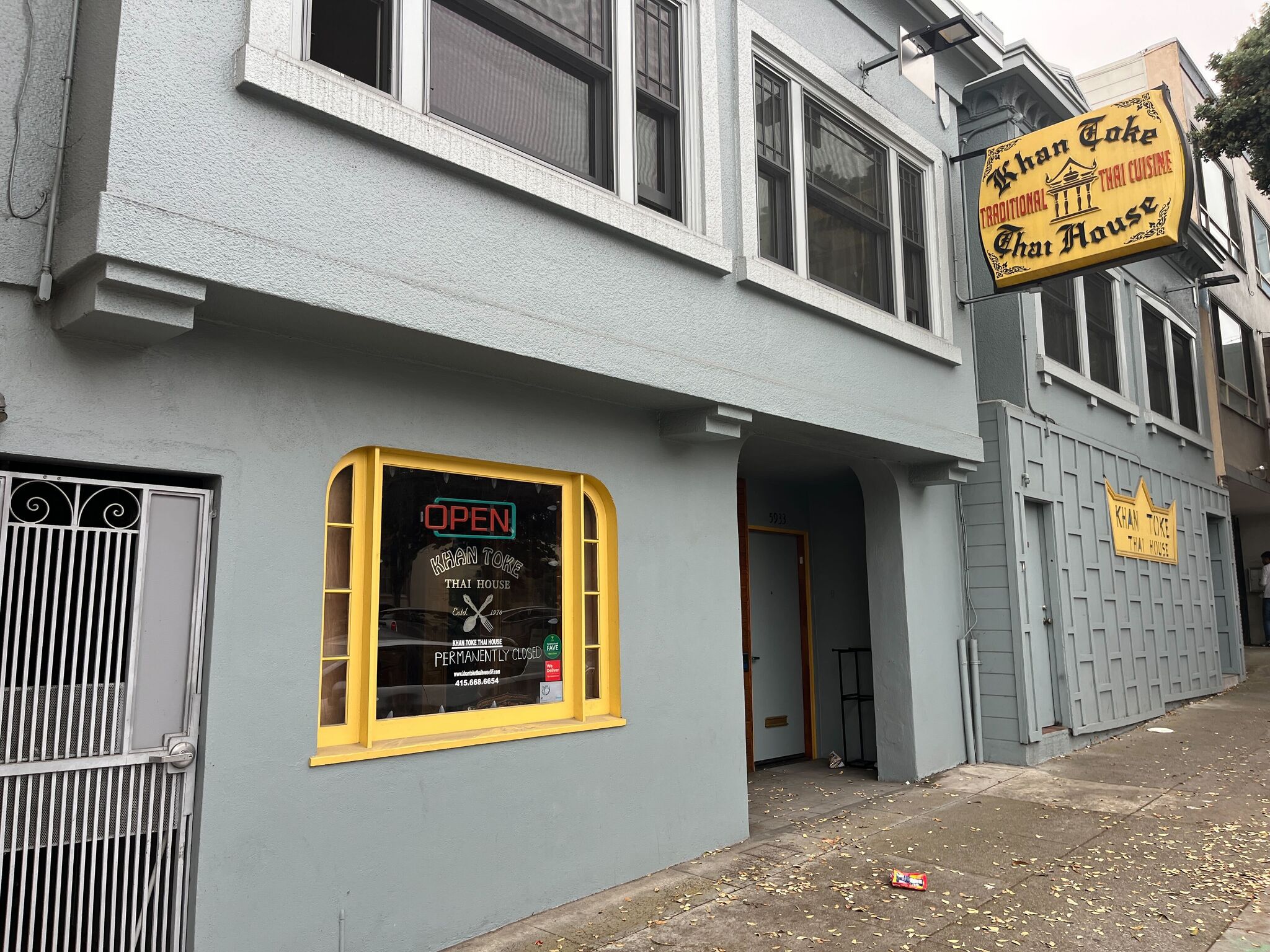 One of San Francisco’s most historic Thai restaurants has closed