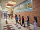 Students walk through the halls at Guerrero Thompson Elementary School on the first day of school in Austin, Tuesday, Aug. 19, 2025.