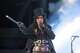 Alice Cooper performs with special guest Ace Frehley at the H-E-B Center on October 19, 2021, in Cedar Park, Texas.