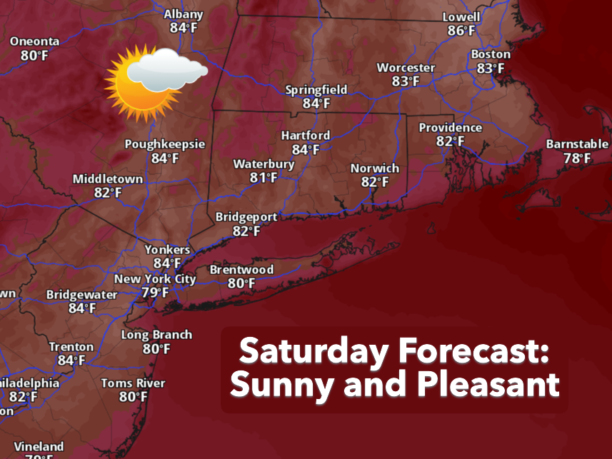 Sunny Saturday in CT before cold front comes. Here's when it may rain.