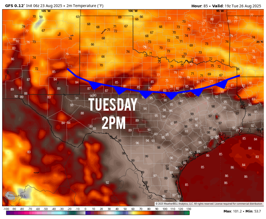 A cold front aims for Texas this week. Here’s when it arrives.