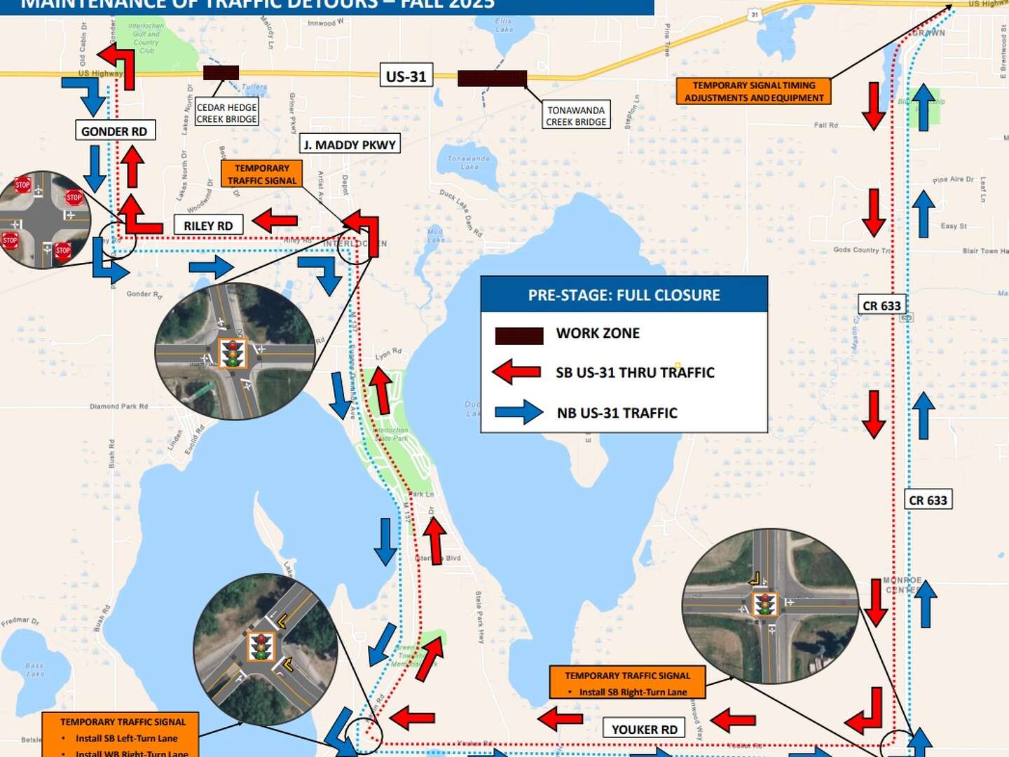 Major US 31 rebuild near Traverse City starts Sept. 2, adds roundabout