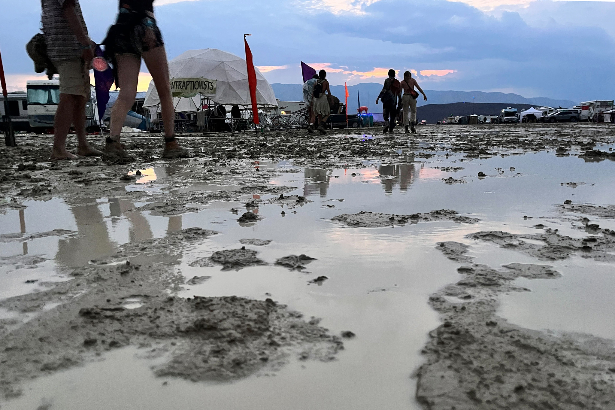 'Straight-up f-king mud': Burning Man just keeps getting wetter
