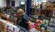 Daniel Powell sorts records as the new Waterloo Records location on North Lamar Boulevard prepares to open, Aug. 27, 2025.