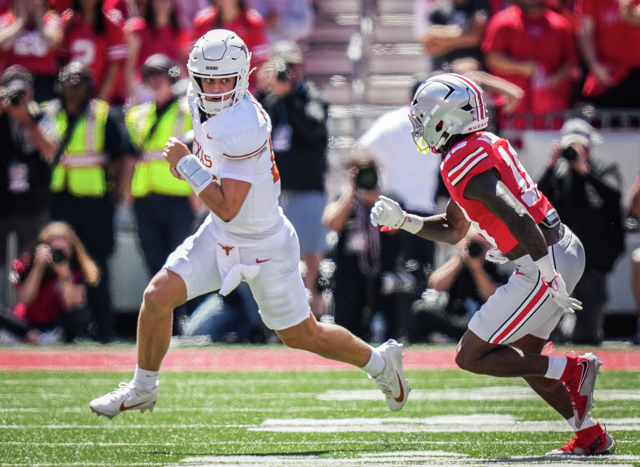 Texas football beaten by defending champion Ohio State in 2025 opener
