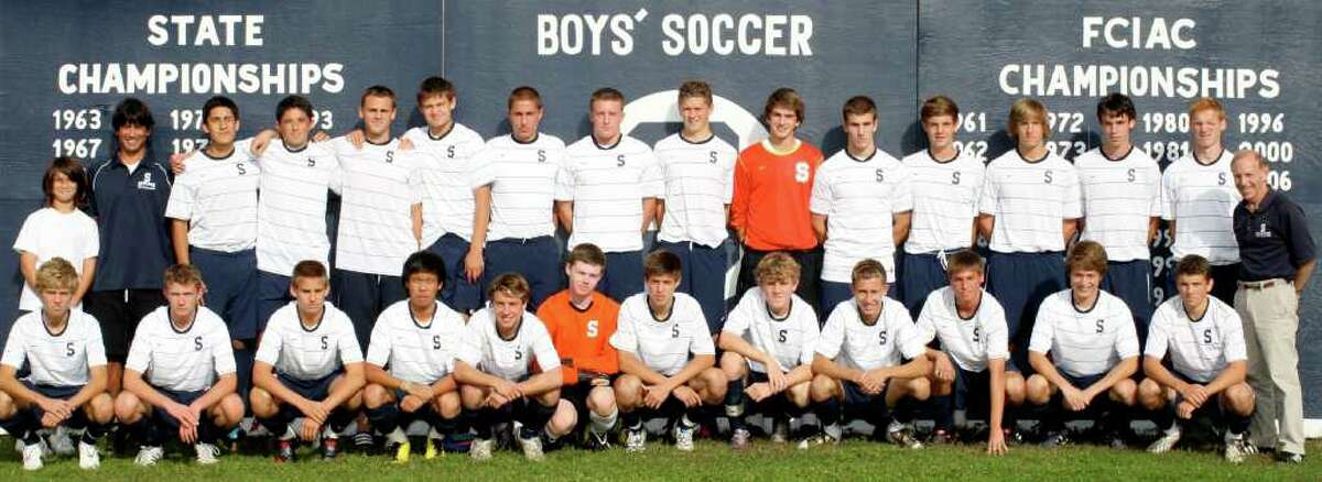 The 2010 Staples High School boys soccer team.