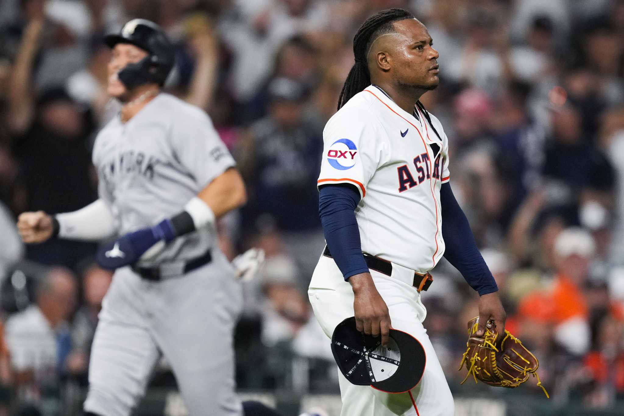 Home runs sink Framber Valdez, Astros in loss to Yankees