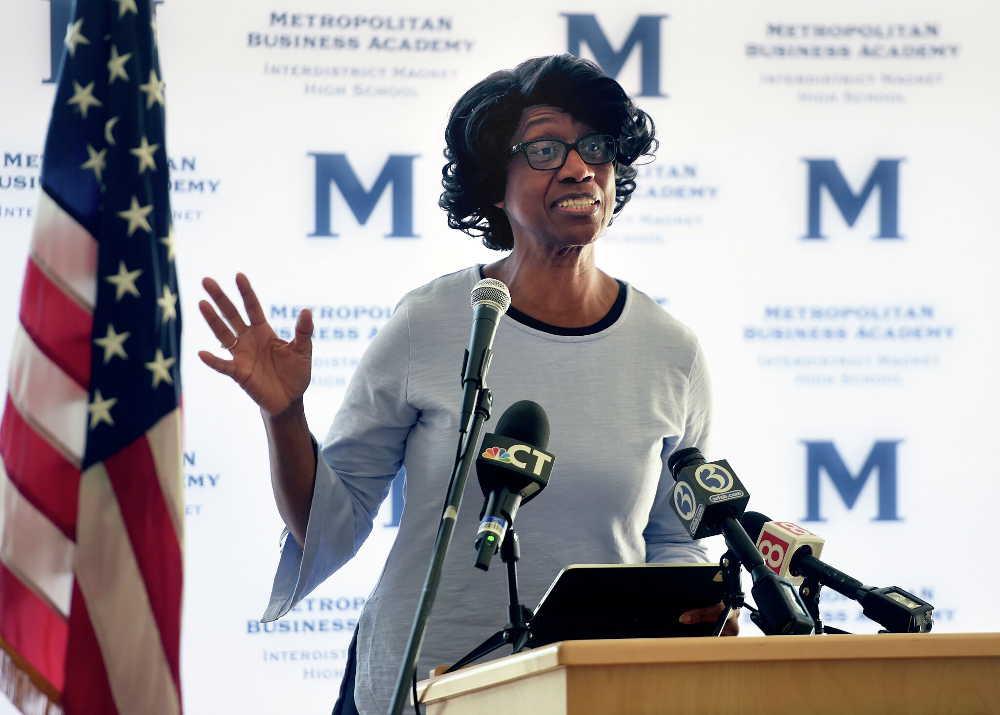 Vonetta Romeo Rivers CT education officials update on intervention into Bridgeport schools