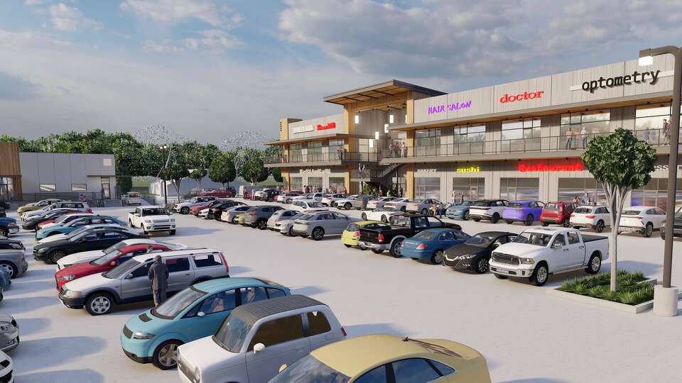 A rendering of Bellaire Market District, which will have a Vietnamese-focused food hall. 