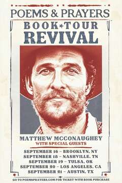 Matthew McConaughey’s 'Poems & Prayers' tour comes to Austin