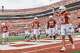 Texas Longhorns wide receiver Parker Livingstone (13) celebrates after scoring a touch down during the game against San Jose State at Darrell K Royal–Texas Memorial Stadium in Austin, Saturday, Sept. 6, 2025.