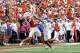 Texas Longhorns receiver Parker Livingstone (13) catches a pass during the game against San José State at Darrell K Royal–Texas Memorial Stadium on Saturday, Sept. 6, 2025.