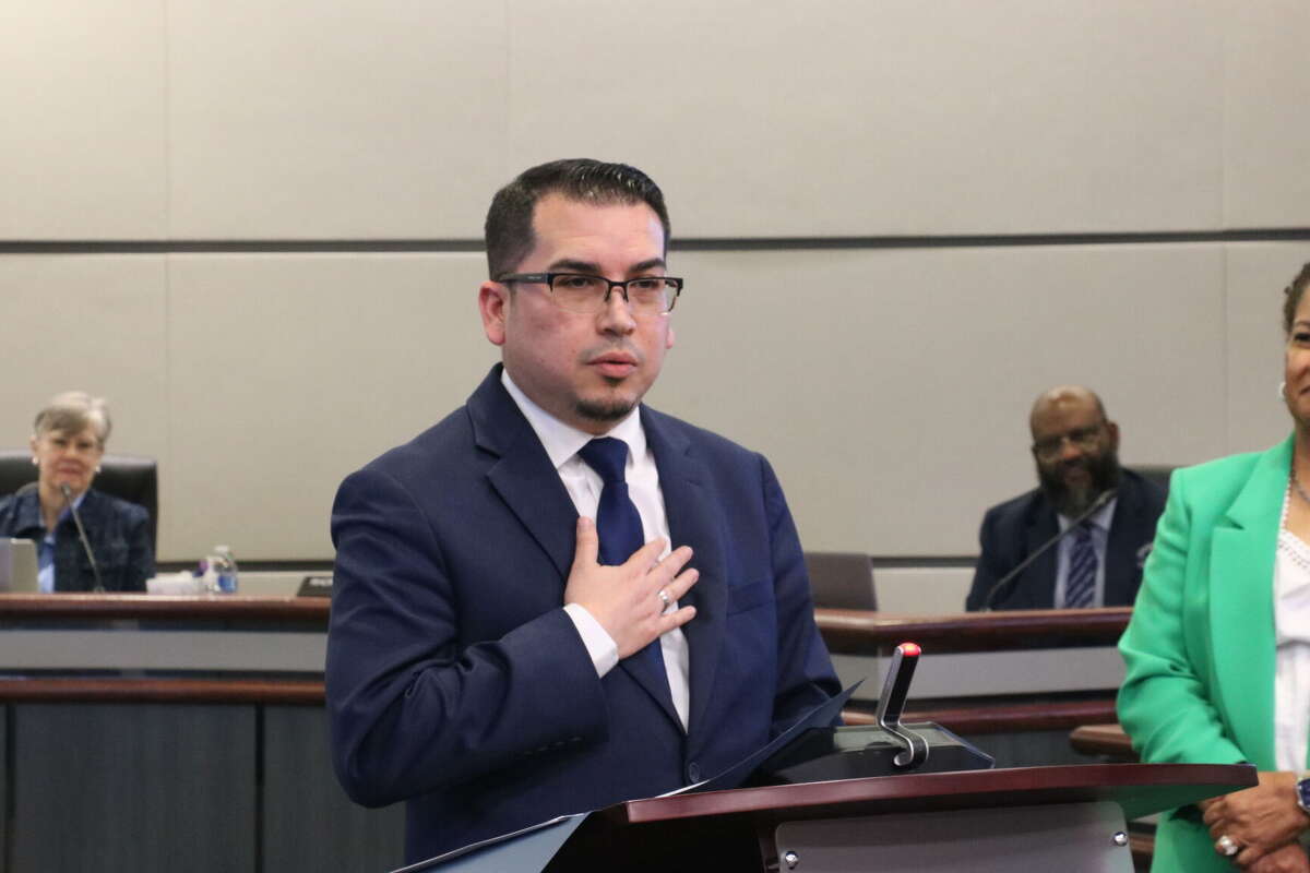 Kregg Cuellar is officially named the superintendent of Spring ISD at a Sept. 9, 2025 board meeting.