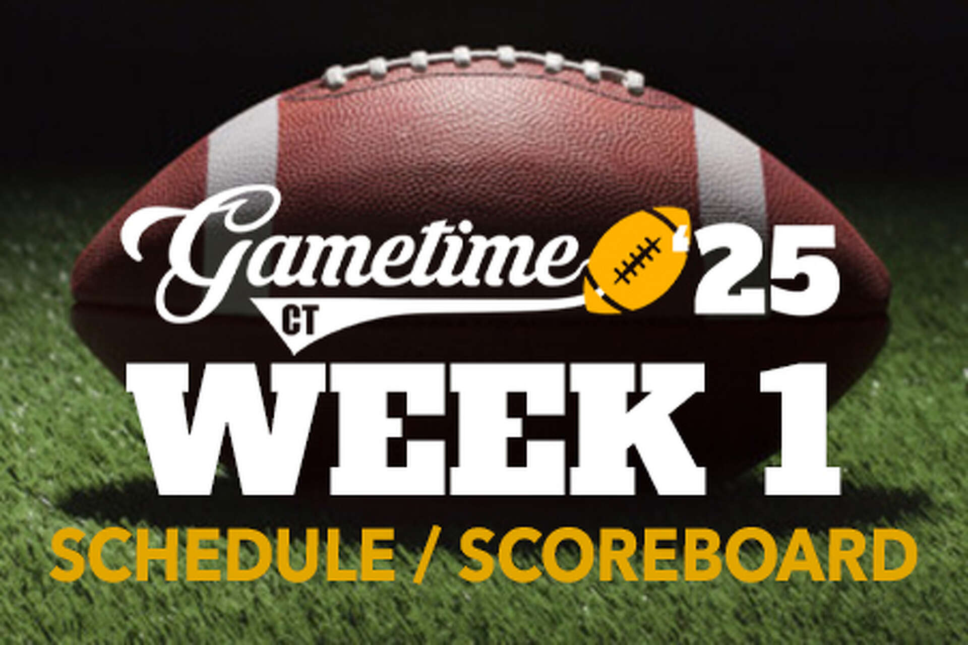 The 2025 Week 1 CT High School Football schedule / scoreboard