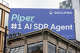 A billboard for Piper is one of a number of billboards advertising AI companies in the SoMa neighborhood of San Francisco on Sept. 10, 2025.