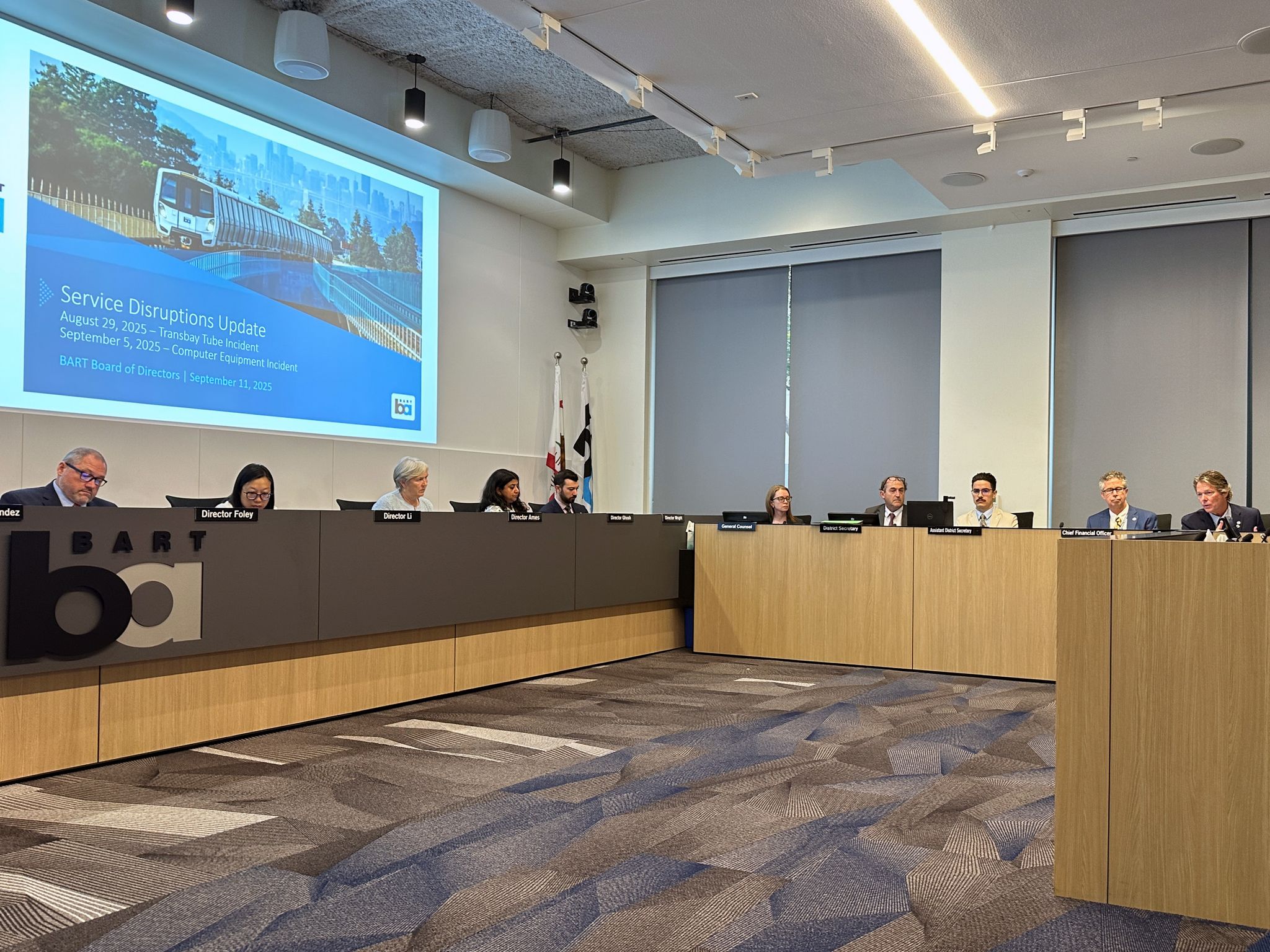 Oakland: Bart Board Of Directors Discusses Recent Service Disruptions
