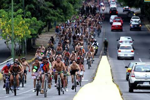 Houston's naked bike protest: Goofy distraction or serious fun?