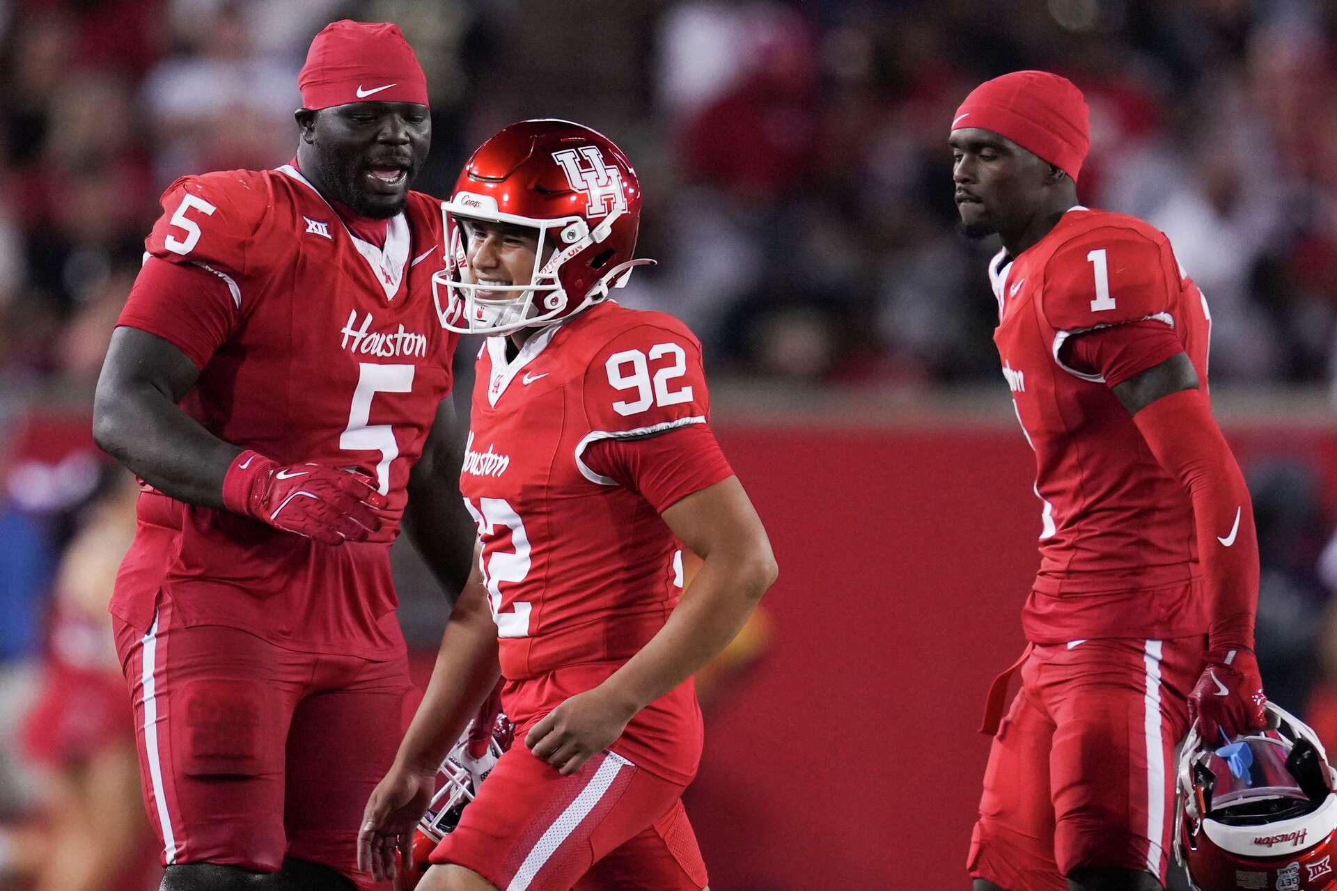 University of Houston kicker Ethan Sanchez gives Ronaldo a shout out
