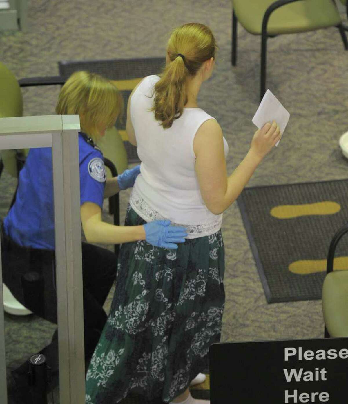 TSA pat-downs at Albany International