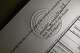 The official seal on a copy of a marriage license Wednesday, September 17, 2025 inside the Vital Records office at the Margaret E. Morton Government Center in Bridgeport, Conn.