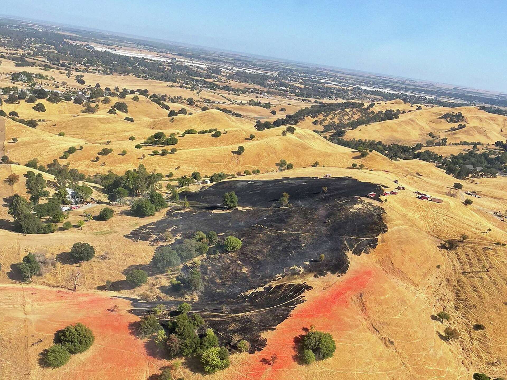 Solano Co.: Wildfire North Of Vacaville Burns 12 Acres, Cal Fire Says