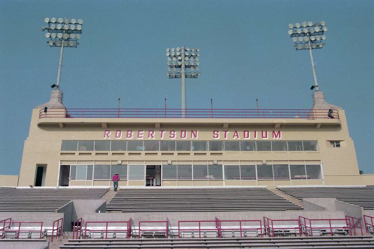 Robertson Stadium at the University of Houston. The stadium was set to host a UH football game for the first time in over 25 years, Sept. 6, 1995.