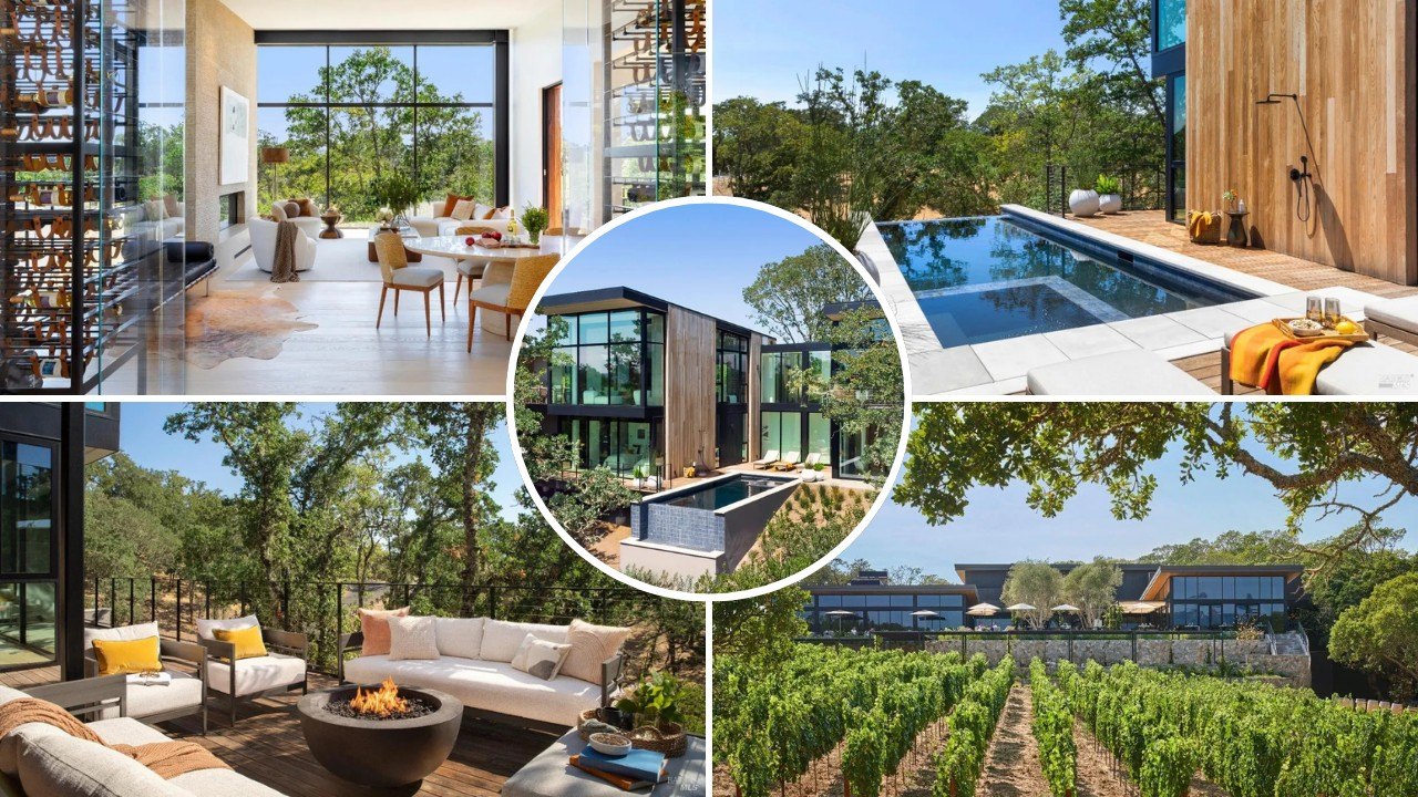 Spectacular Sonoma Estate With Vineyard Views and Access to Exclusive ...