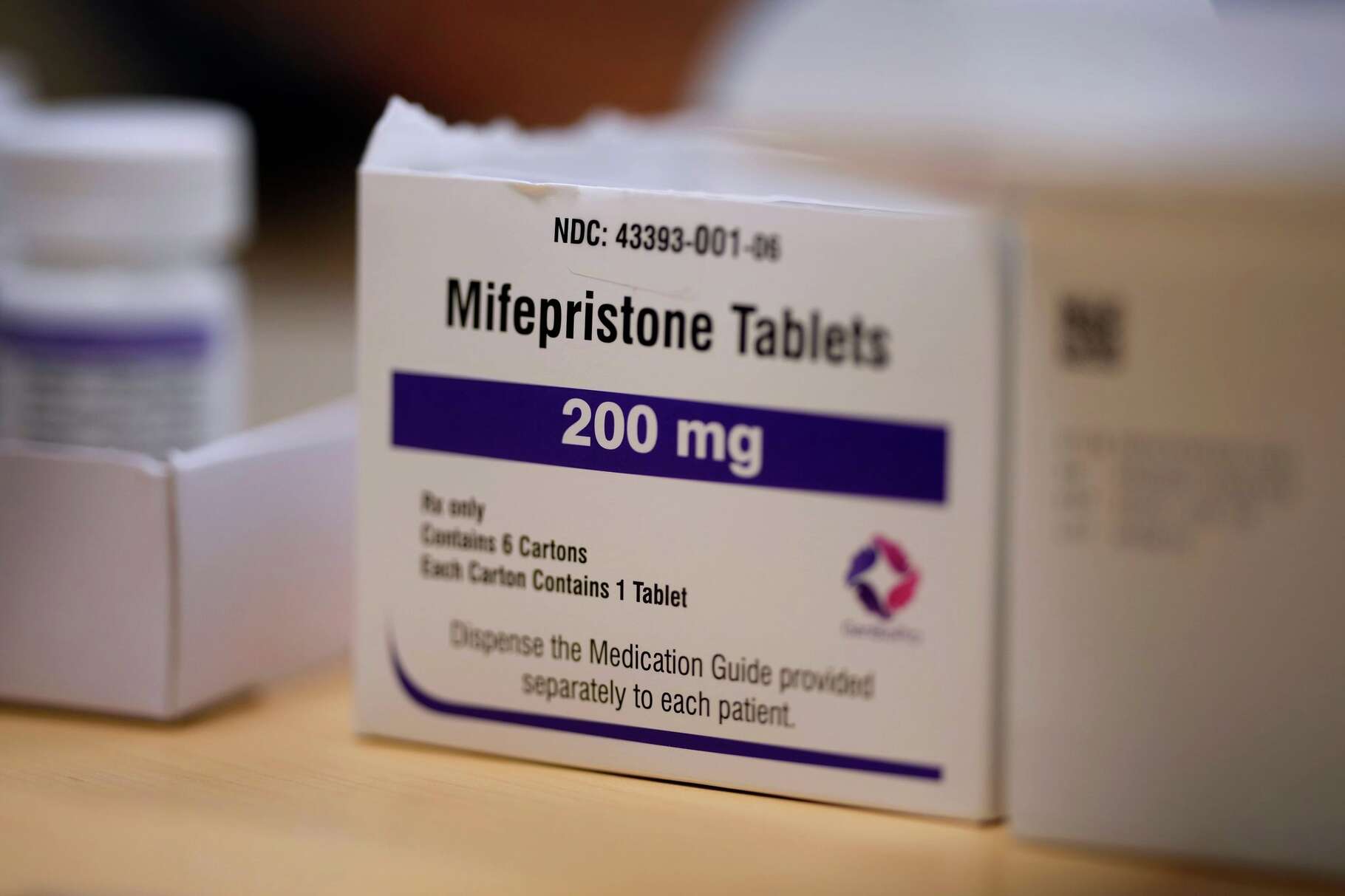 FILE - Mifepristone tablets are seen in a Planned Parenthood clinic, July 18, 2024, in Ames, Iowa.