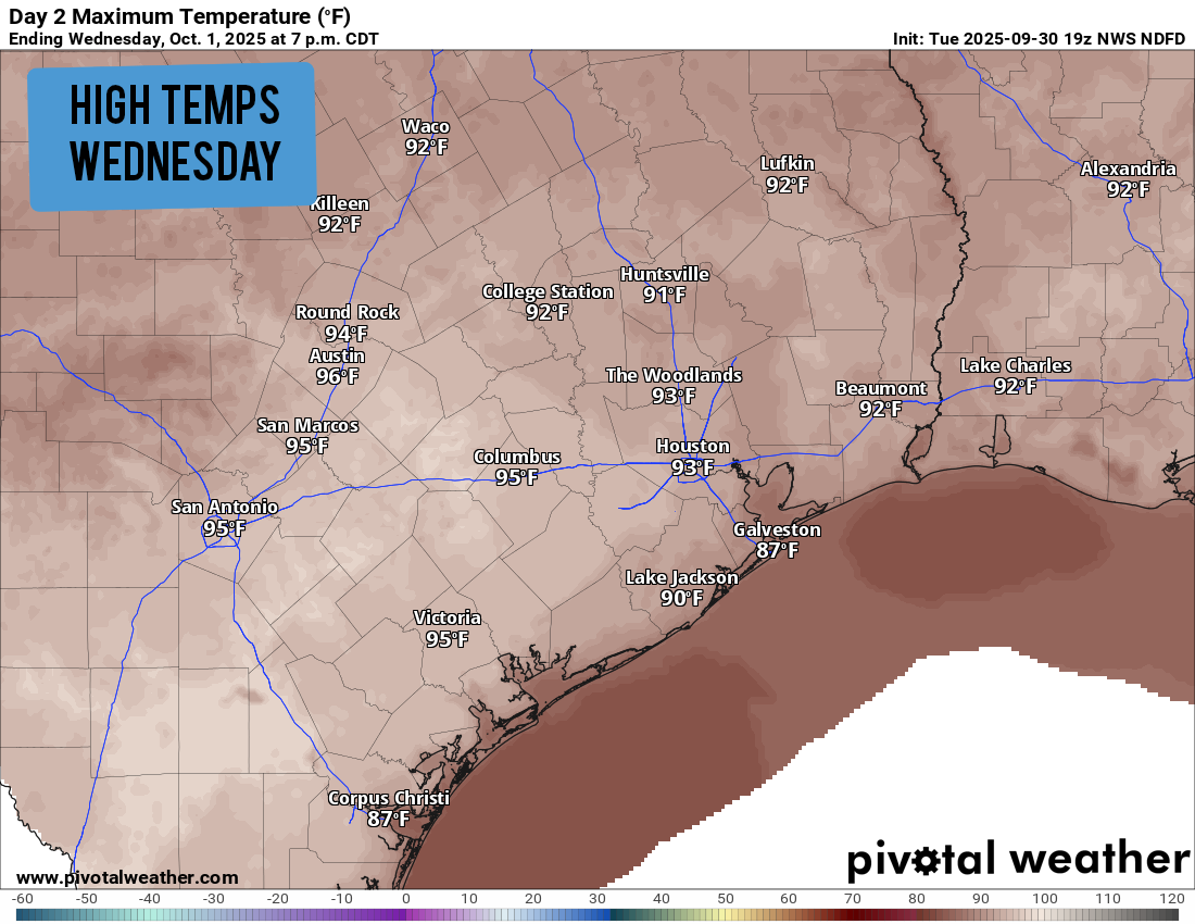 South Texas weather: Early October temps to feel more like June