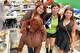 Star Davila, left, Luna Garcia, center, and her mom, Tessy Garcia, stand for a photograph during the grand opening of the IKEA McAllen Pharr small-format store in Pharr, in the Rio Grande Valley, on Wednesday, Oct. 1, 2025.